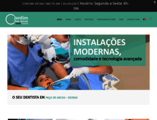clinicadentariajardimdosarcos.pt screenshot