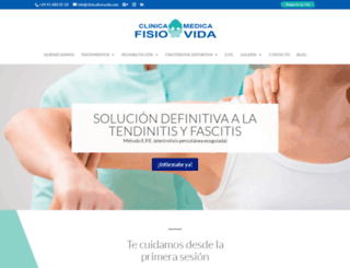 clinicafisiovida.com screenshot