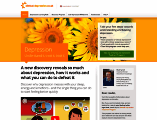 clinical-depression.co.uk screenshot