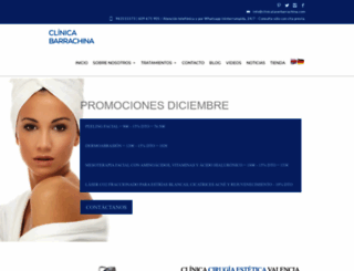 clinicalaserbarrachina.es screenshot