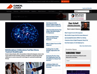 clinicalleader.com screenshot
