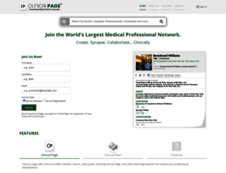 clinicalpage.com screenshot