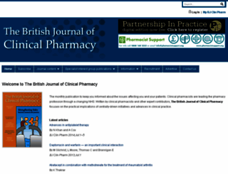 clinicalpharmacy.org.uk screenshot
