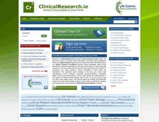 clinicalresearch.ie screenshot