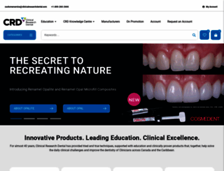 clinicalresearchdental.com screenshot