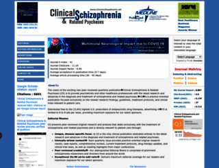 clinicalschizophrenia.net screenshot