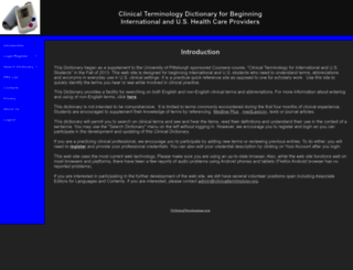 clinicalterminology.org screenshot