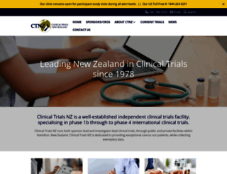 clinicaltrialsnz.com screenshot