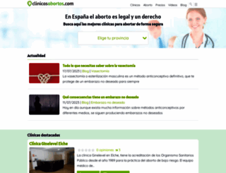 clinicasabortos.com screenshot