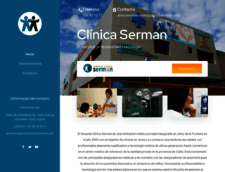 clinicaserman.com screenshot