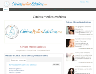 clinicasmedicoesteticas.com screenshot