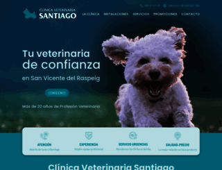 clinicaveterinariasantiago.es screenshot