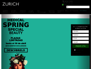clinicazurich.com screenshot