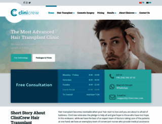 clinicrew.com screenshot