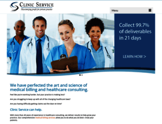 clinicservice.com screenshot