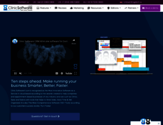 clinicsoftware.com screenshot