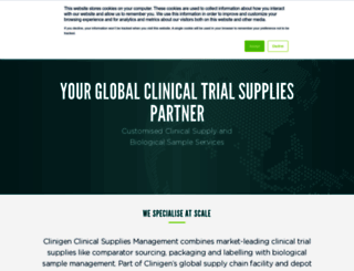 clinigencsm.com screenshot
