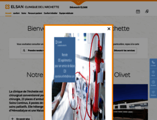 clinique-archette.fr screenshot