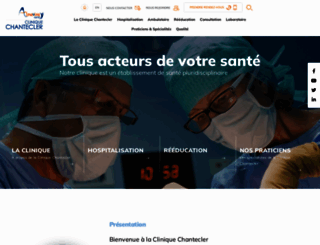 clinique-chantecler.com screenshot