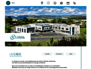 clinique-vivarais.com screenshot