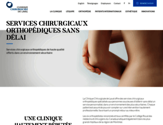cliniquechirurgicaledelaval.com screenshot
