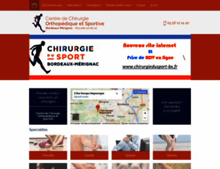 cliniquedusport.fr screenshot