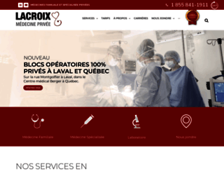 cliniquesmedicaleslacroix.com screenshot
