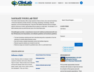 clinlabnavigator.com screenshot