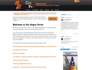 clinpsy.org.uk screenshot