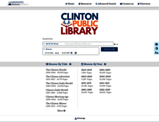 clinton.advantage-preservation.com screenshot