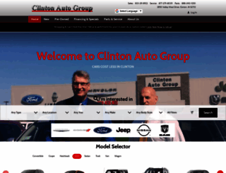 clintonautogroup.com screenshot