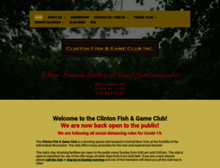 clintonfishandgameclub.com screenshot
