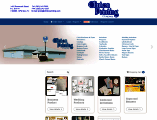clintonprinting.com screenshot