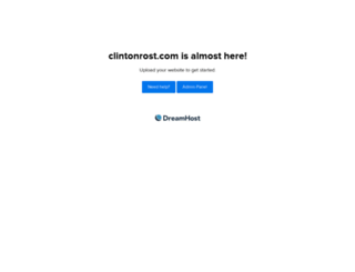 clintonrost.com screenshot