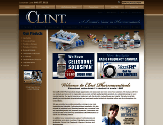 clintpharmaceuticals.com screenshot
