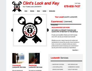 clintslockandkey.com screenshot
