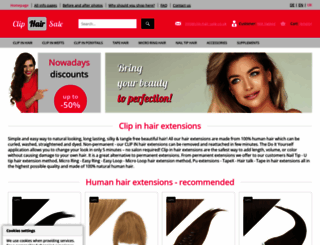 clip-hair-sale.co.uk screenshot