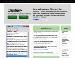 clipdiary.com screenshot