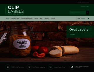cliplabels.co.uk screenshot