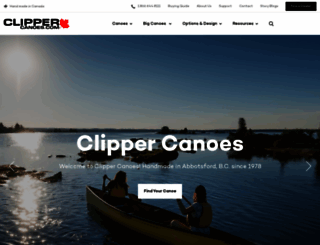 clippercanoes.com screenshot