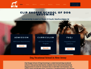 clipshoppeschoolofdoggrooming.com screenshot