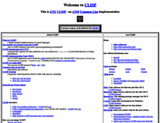 clisp.org screenshot