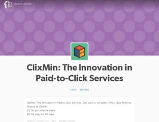 clixmin.tumblr.com screenshot