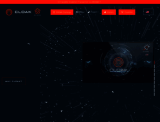cloakcoin.com screenshot