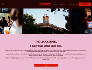 clockhotel.com.au screenshot