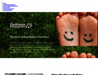 clockhousepodiatry.co.uk screenshot
