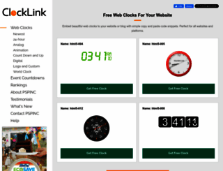 clocklink.com screenshot