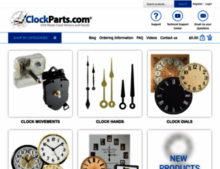 clockparts.com screenshot