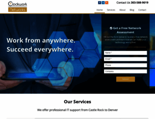 clockwork-networks.com screenshot