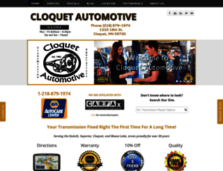cloquetautomotive.com screenshot
